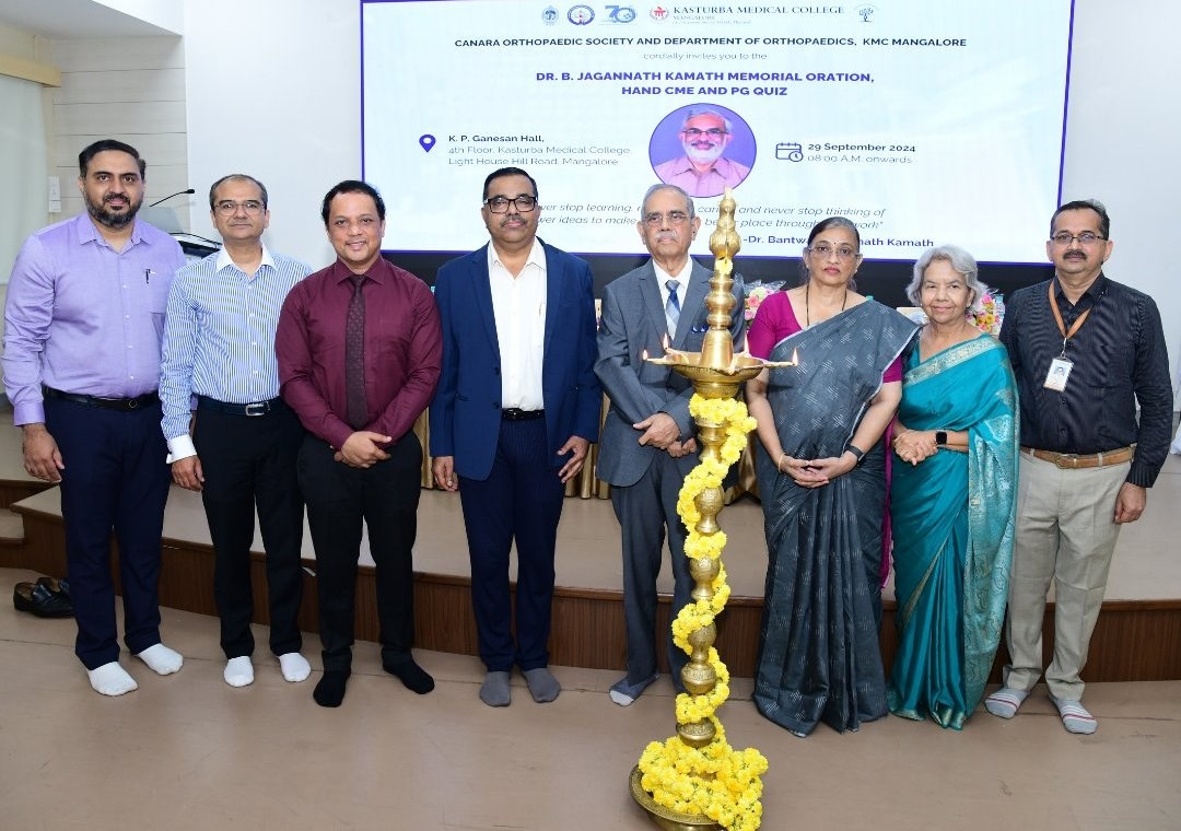 The 1st Dr. B. Jagannath Kamath Memorial Oration, Hand CME was held yesterday, organized by the Canara Ortho Society