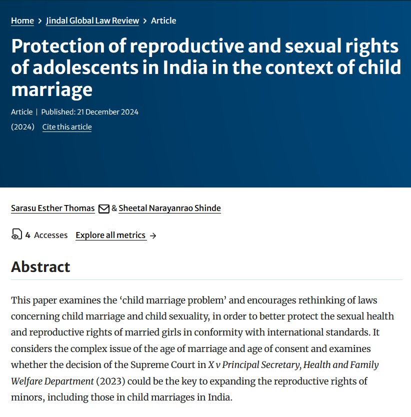 Scopus Publication: Prof. Dr. Sarasu Esther Thomas