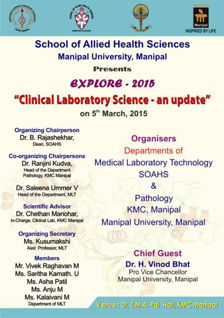 Explore 2015 - "Clinical Laboratory Science - an update"