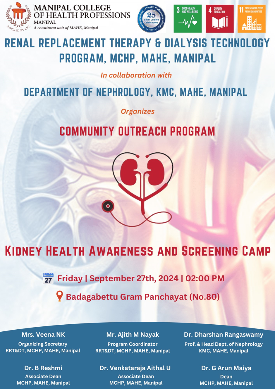 Community Outreach Program on Kidney Health Awareness and Screening Camp