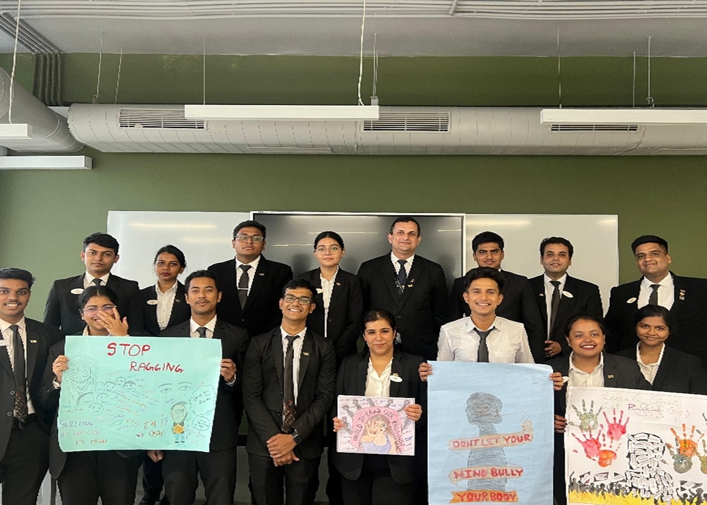 Anti-ragging Poster and Slogan Competition held for MHM Students of WGSHA